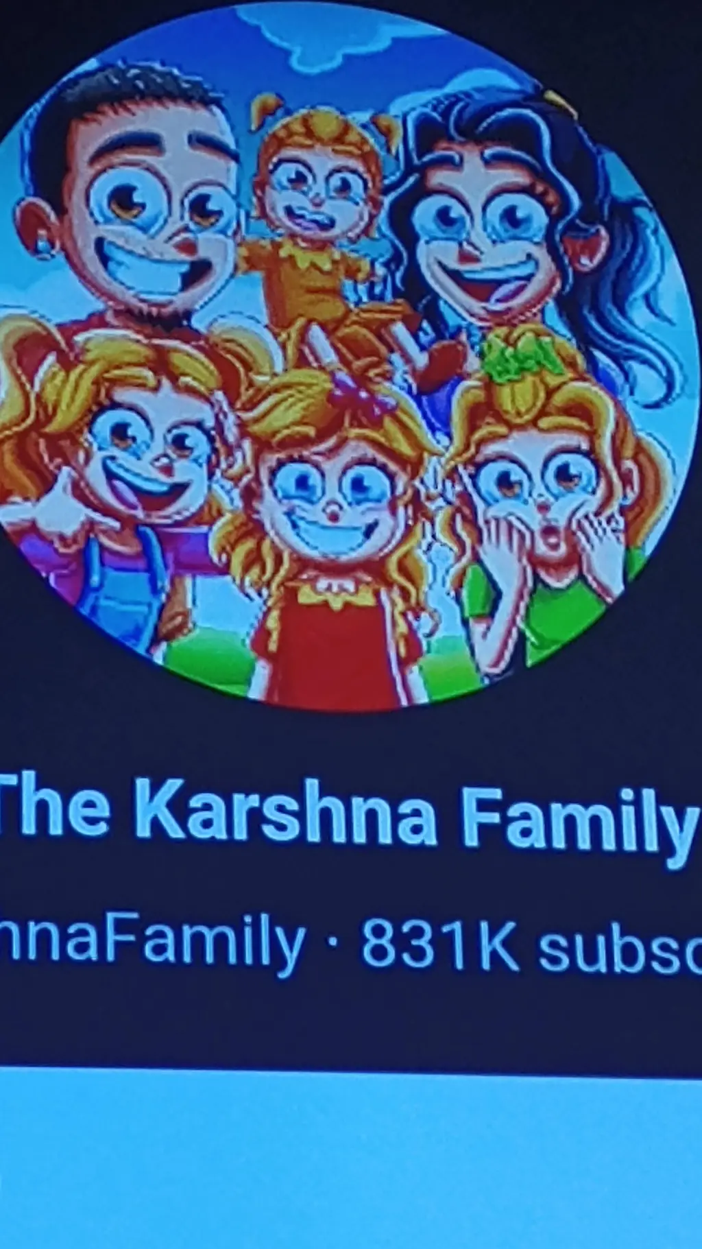 ai character: KARSHNA FAMILY  background