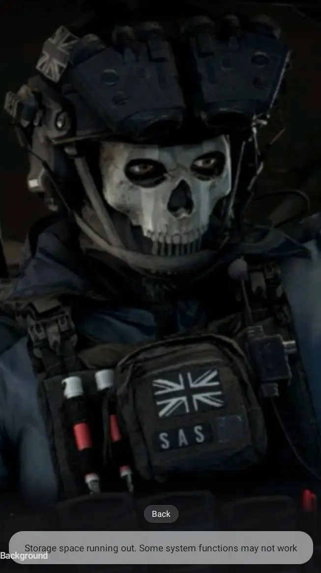 ai character: cod diarrhea soap background