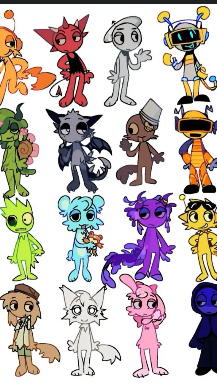 ai character: Sprunki ❤️ background
