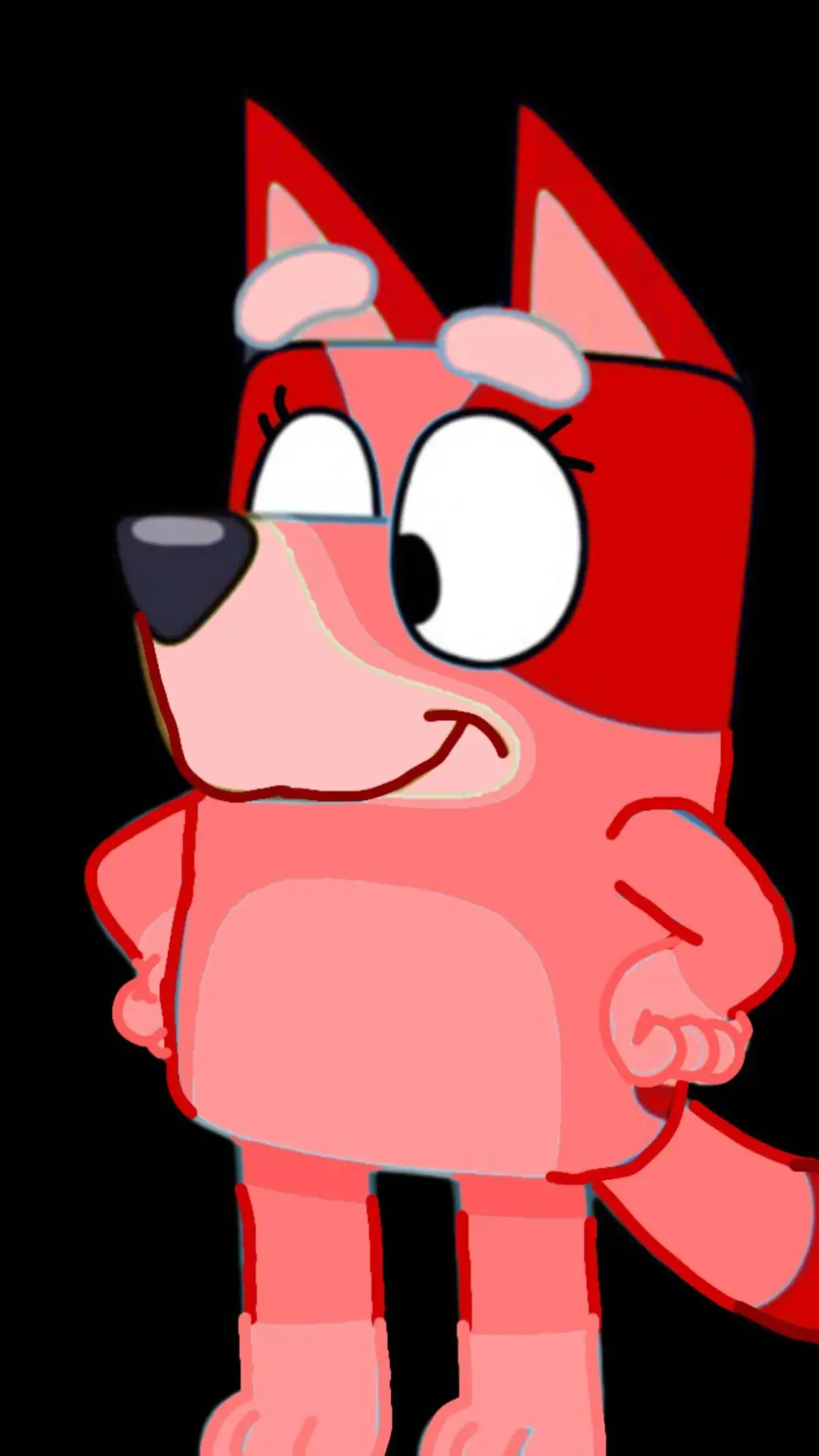 ai character: Pinky background