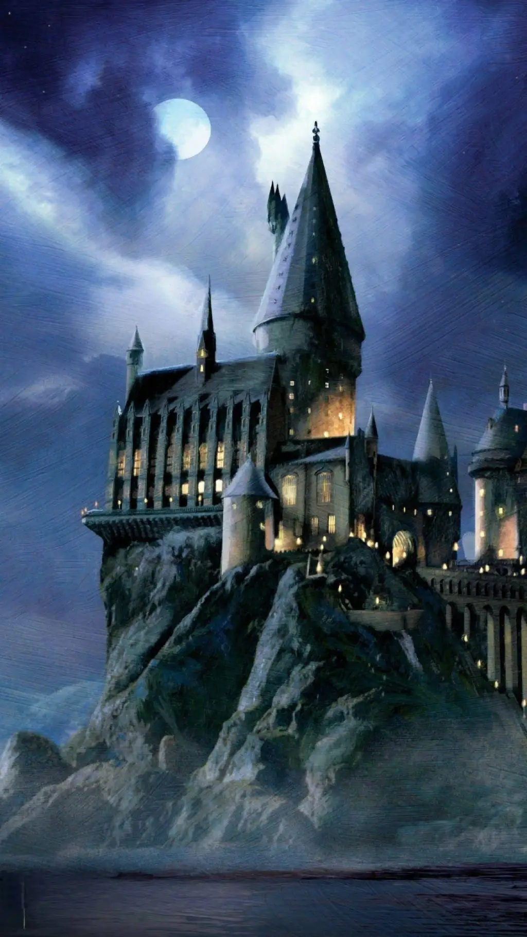 ai character: Hogwarts Castle  background