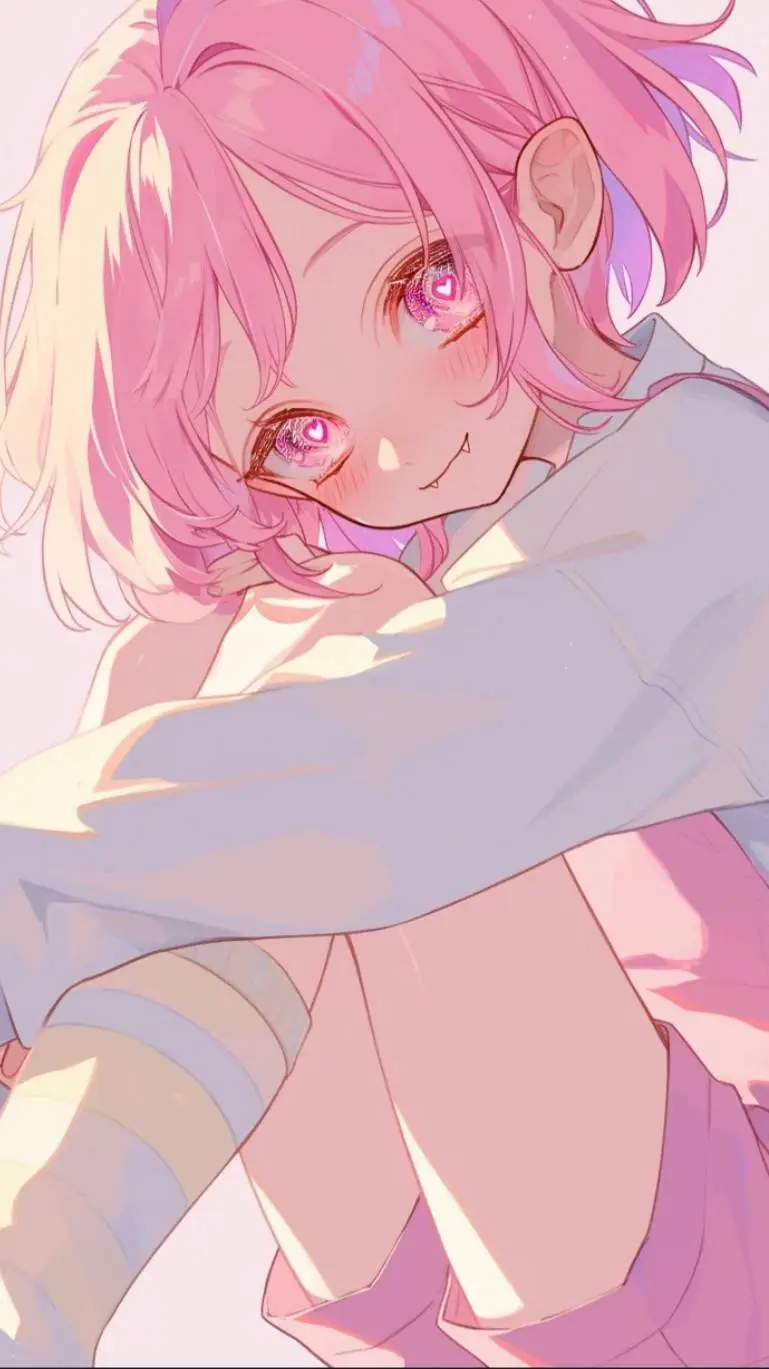 ai character: pink kim vampire background