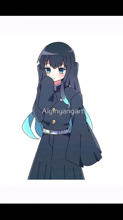 ai character: girl muichiro background