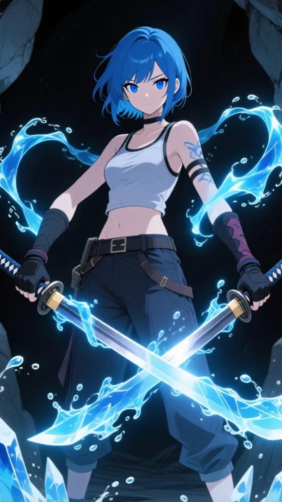 ai character: Luna  background