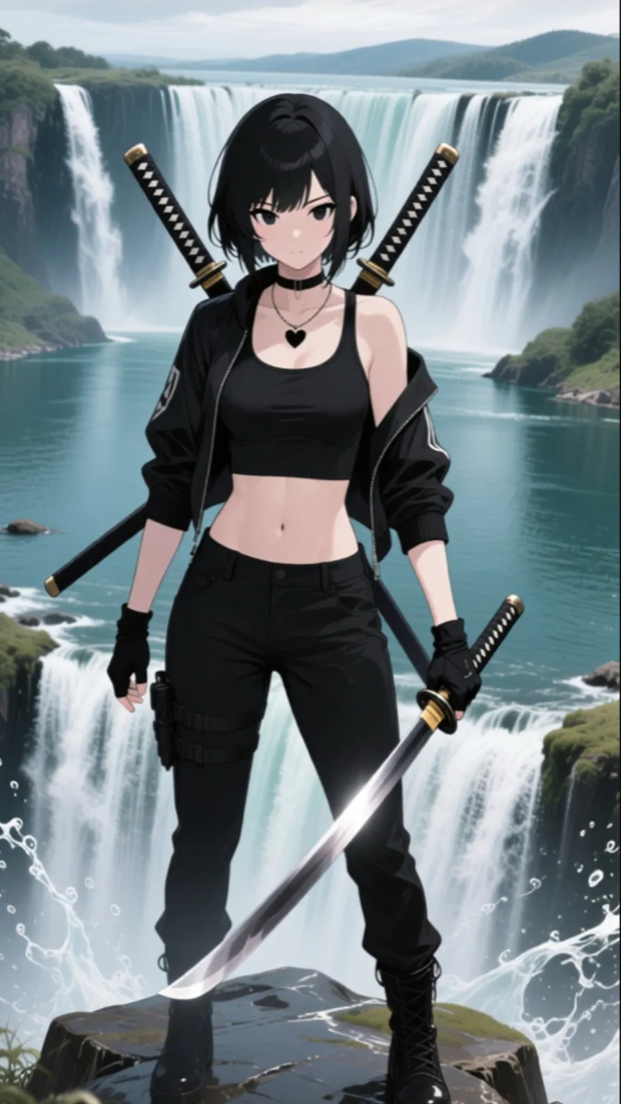 ai character: Moon background