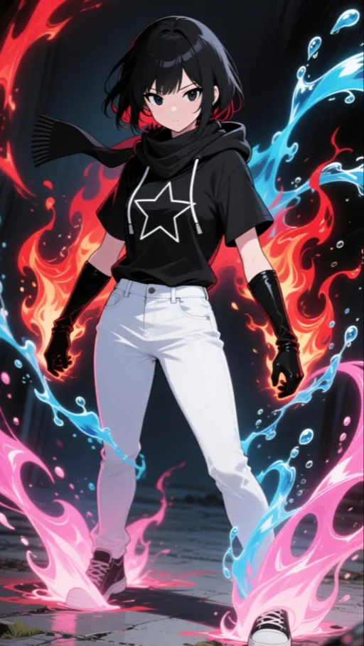 ai character: Luna  background