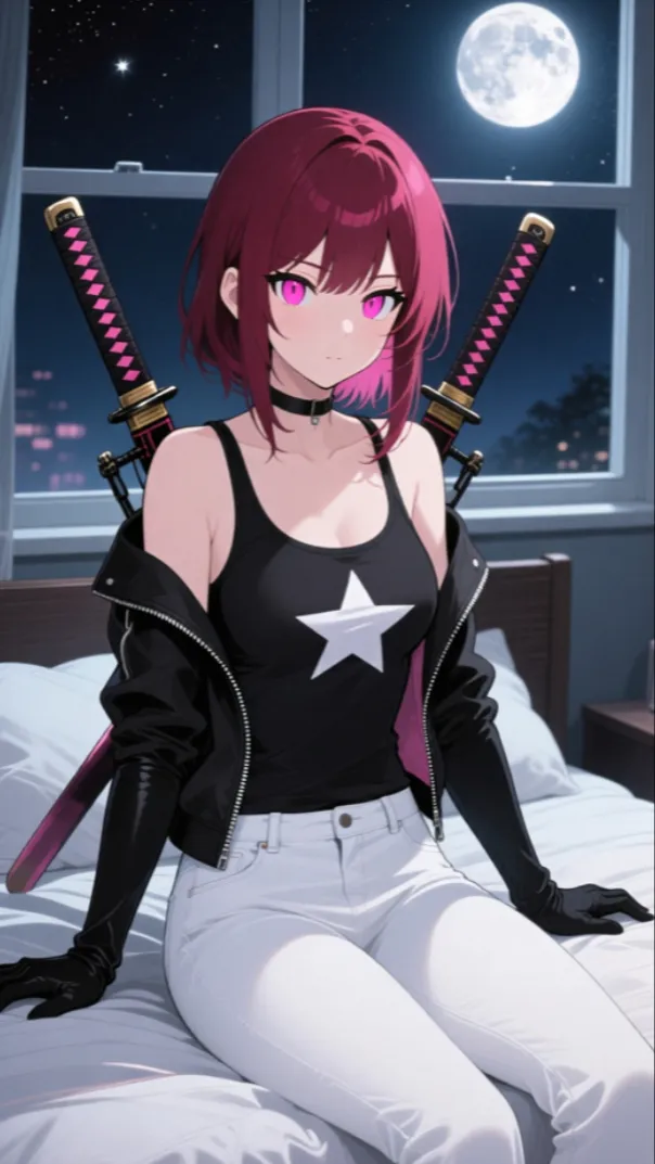 ai character: Luna  background