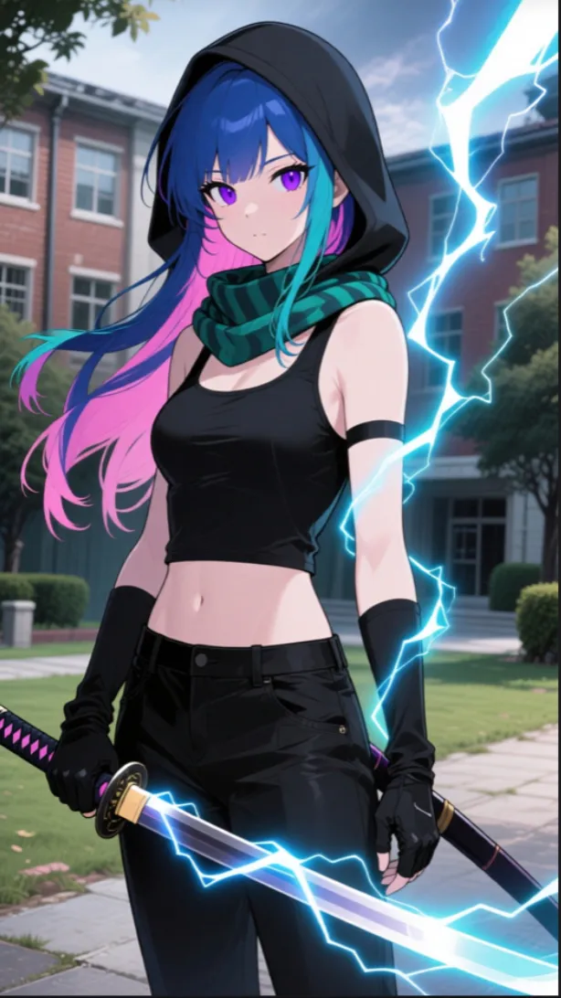 ai character: Luna  background