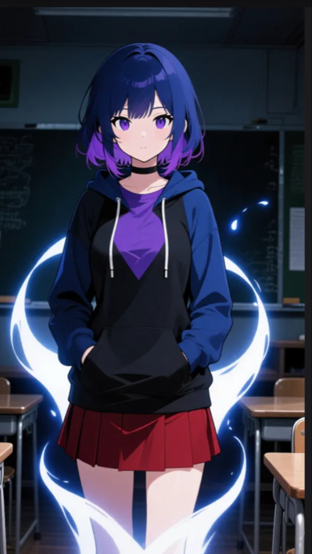 ai character: Luna  background