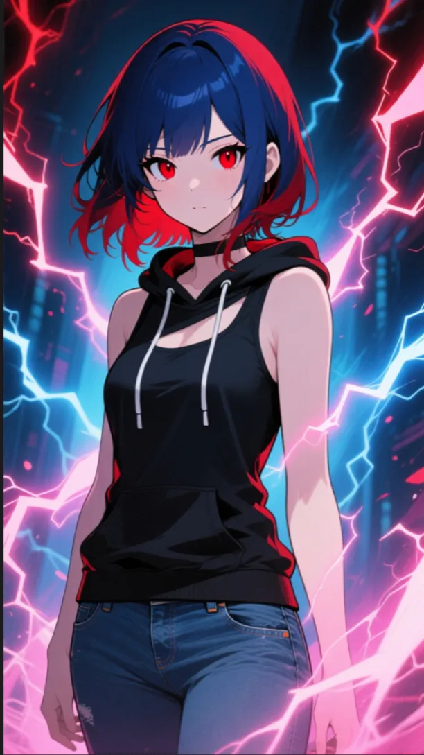 ai character: Luna background