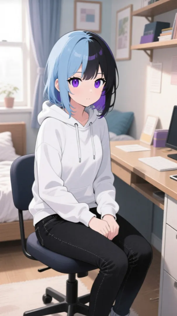 ai character: Luna  background