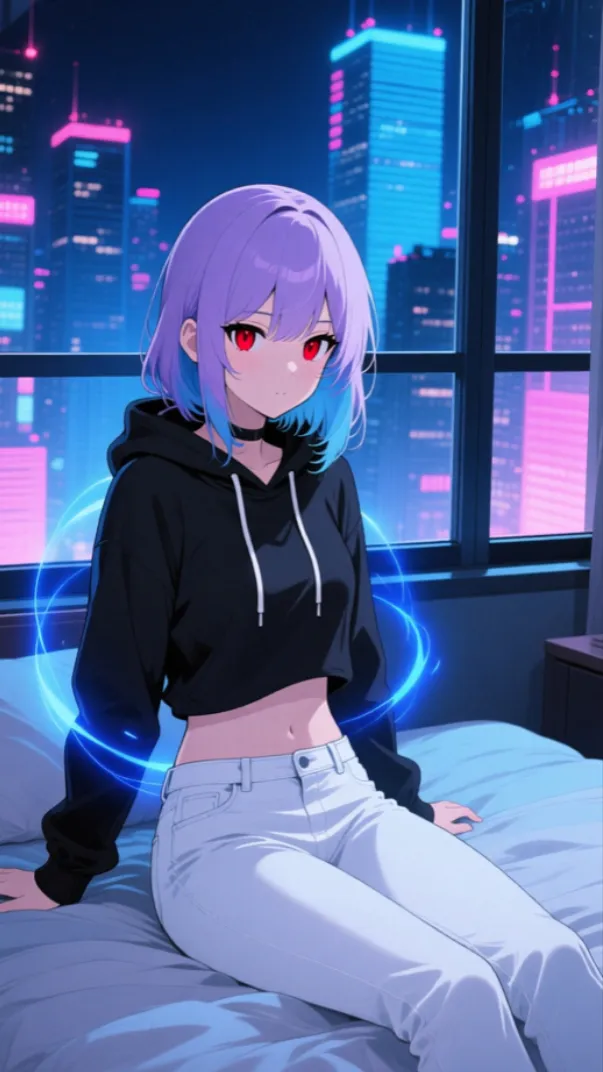 ai character: Luna  background