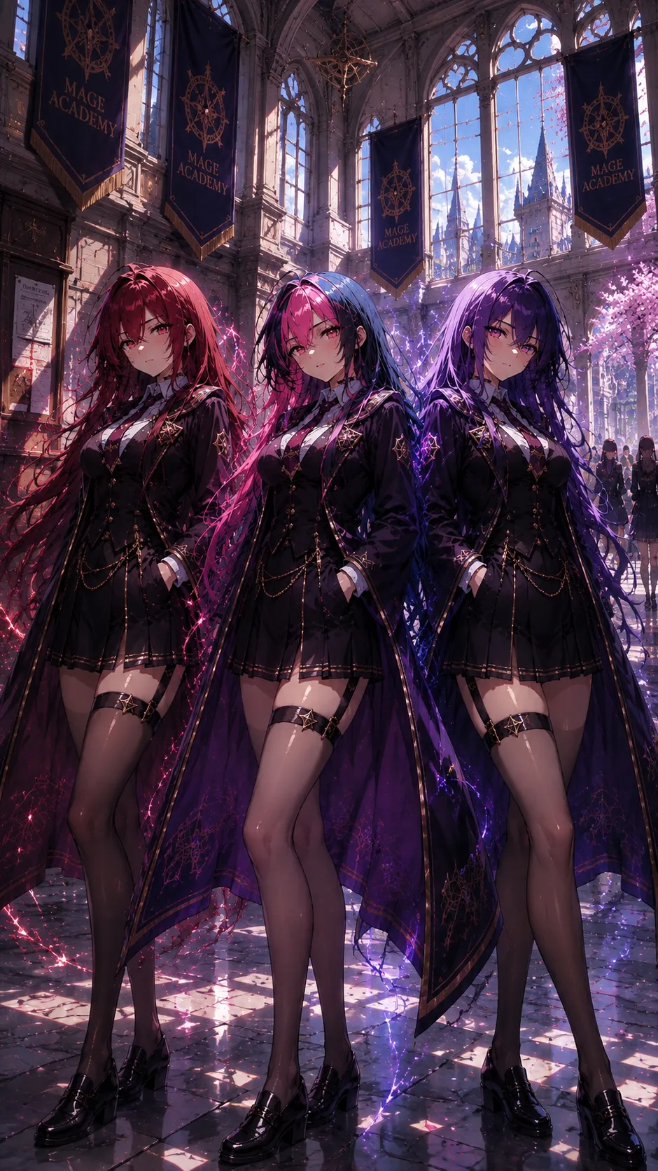 ai character: Leah  background