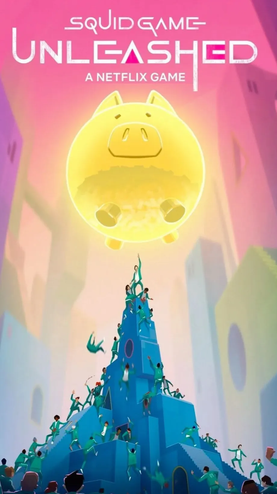ai character: Squid games x kny background