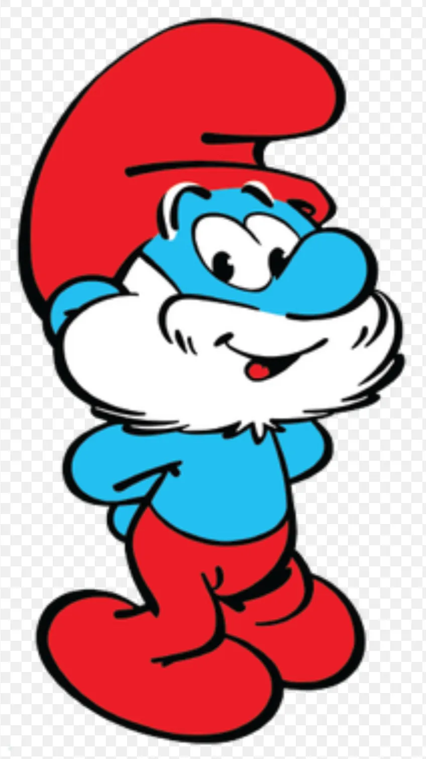 ai character: 🌙papa Smurf⭐️ background
