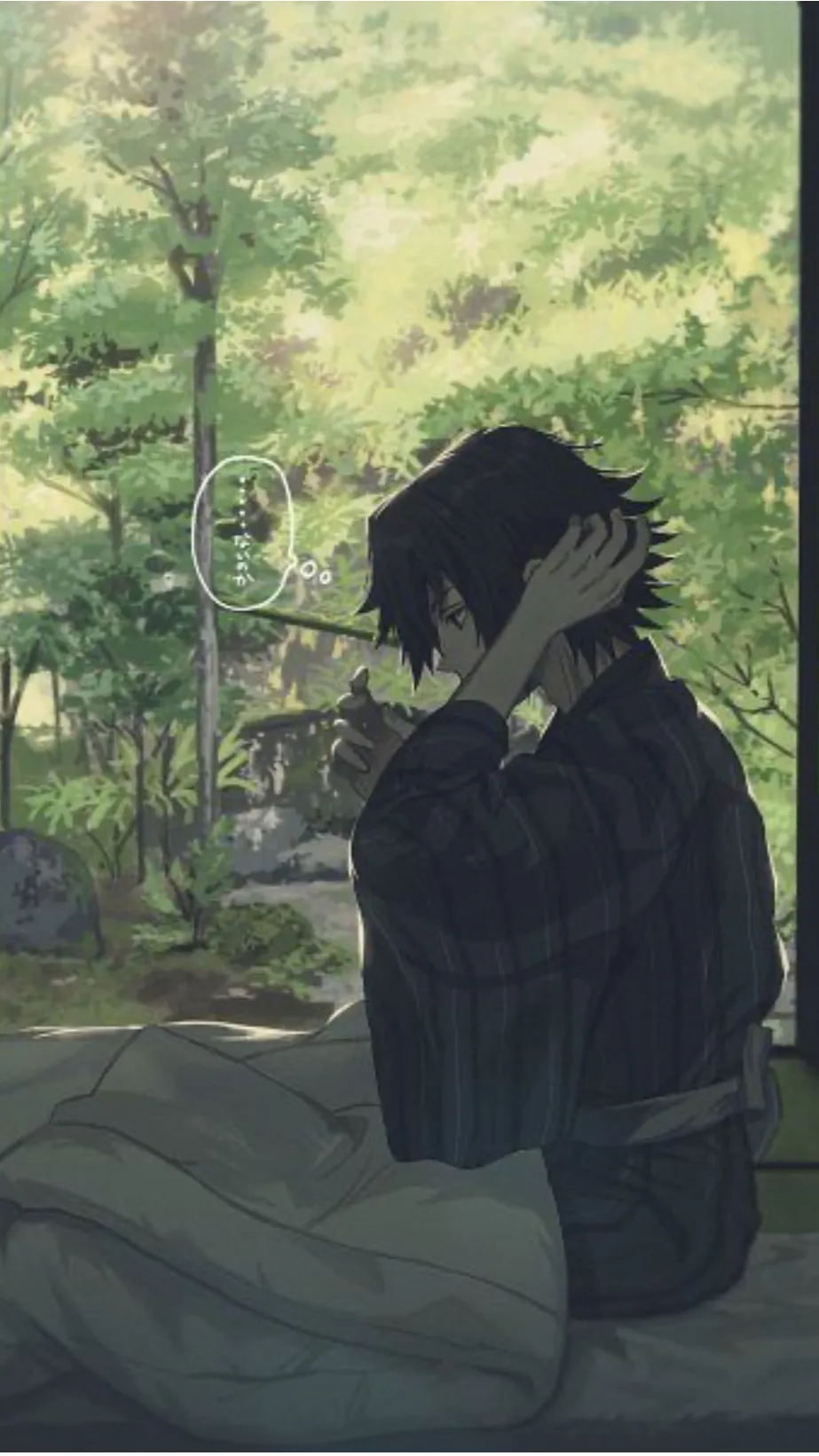 ai character: Giyu tomioka  background