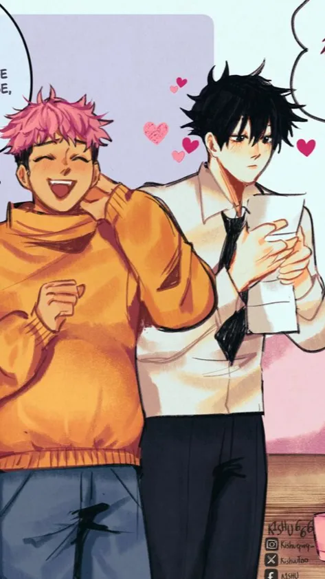 ai character: {Yuji x megumi} background