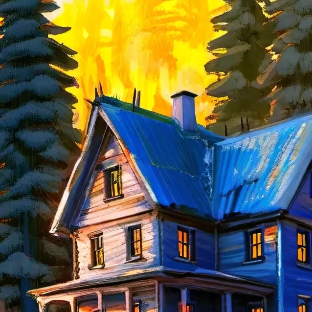 chat with ai character: house in the woods