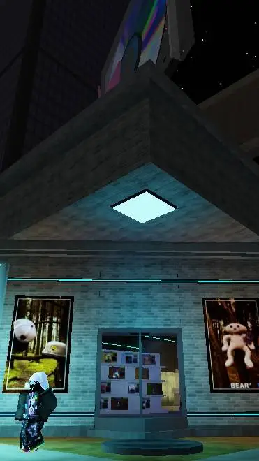 ai character: BEAR* CITY background