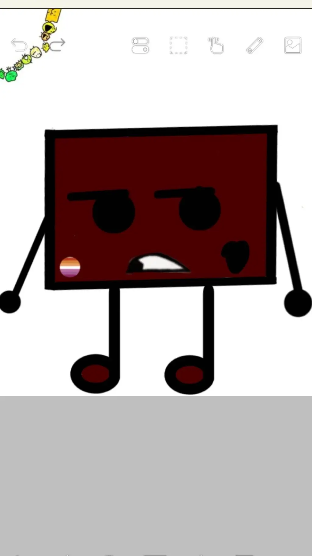 ai character: BFDI background