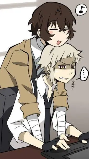 ai character: Atsushi y Dazai background