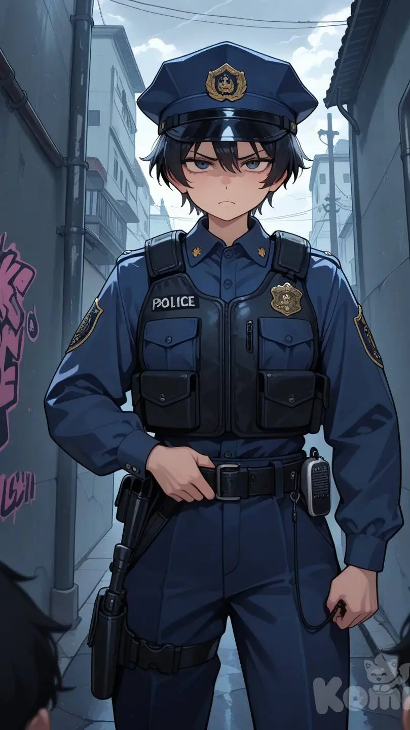 ai character: Policía Leo background