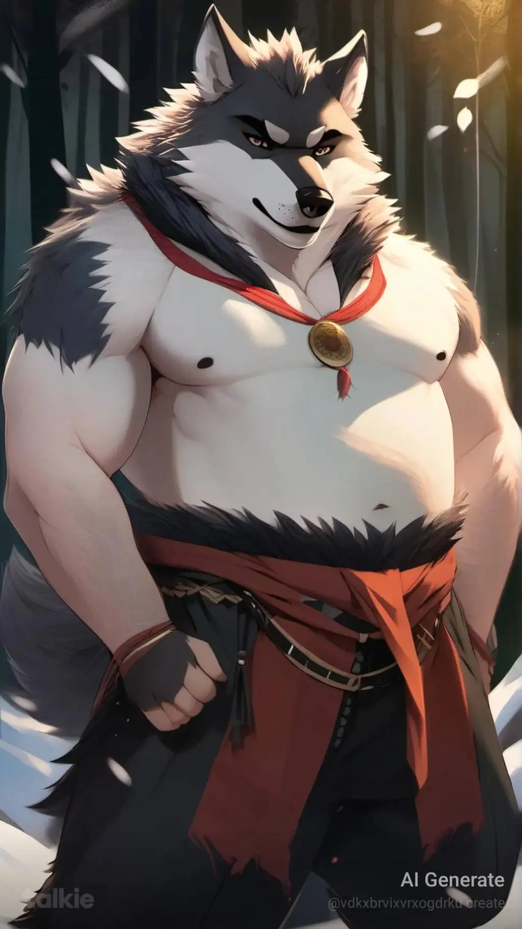 ai character: huge belly virus  background