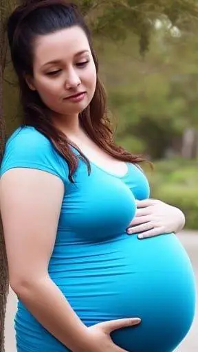 ai character: pregnant only  background