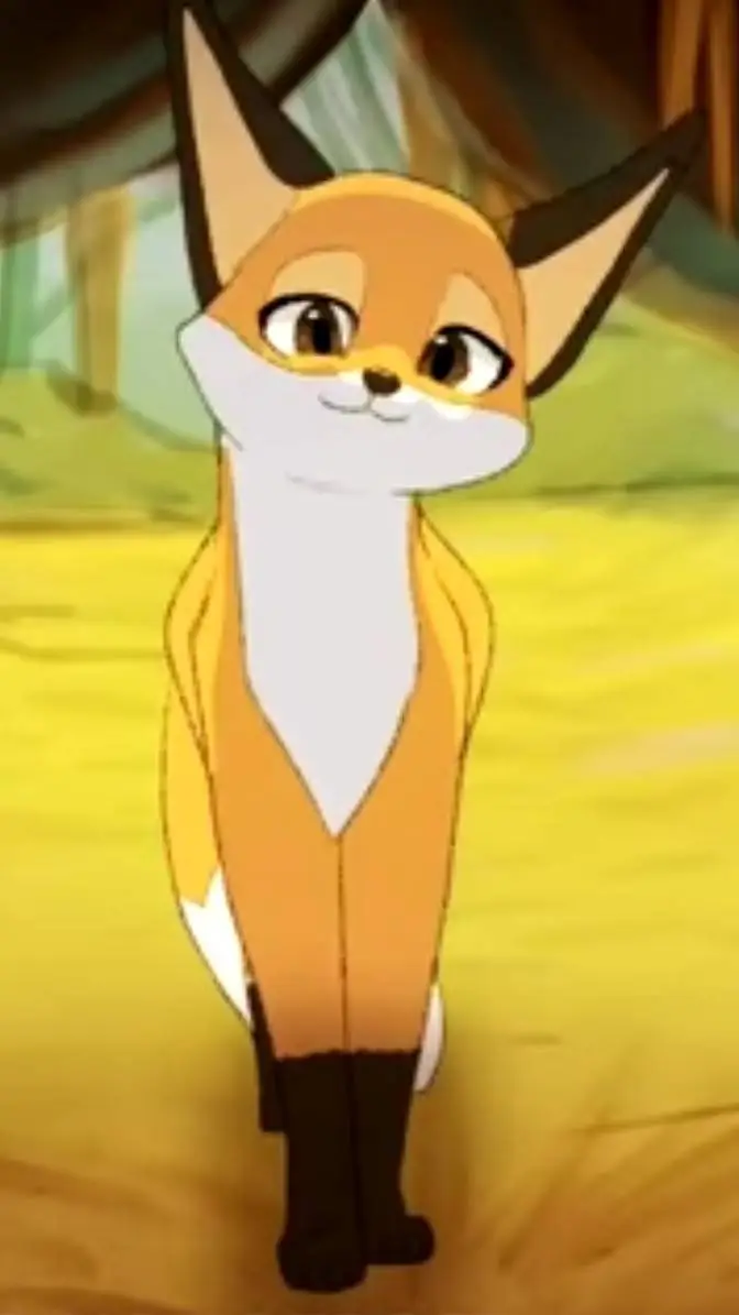 ai character: Female fox background