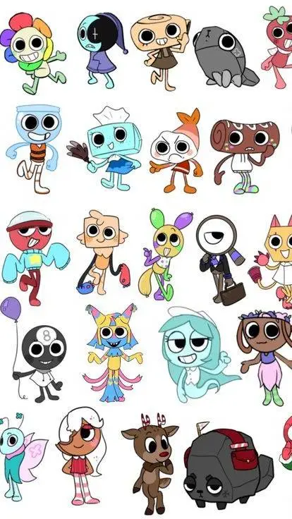 ai character: -dandys world!~ background