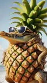 ai character: crocodilo anasino! background