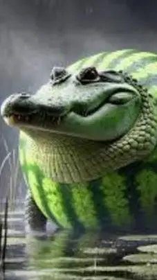 ai character: glorbo fruitdrillo background