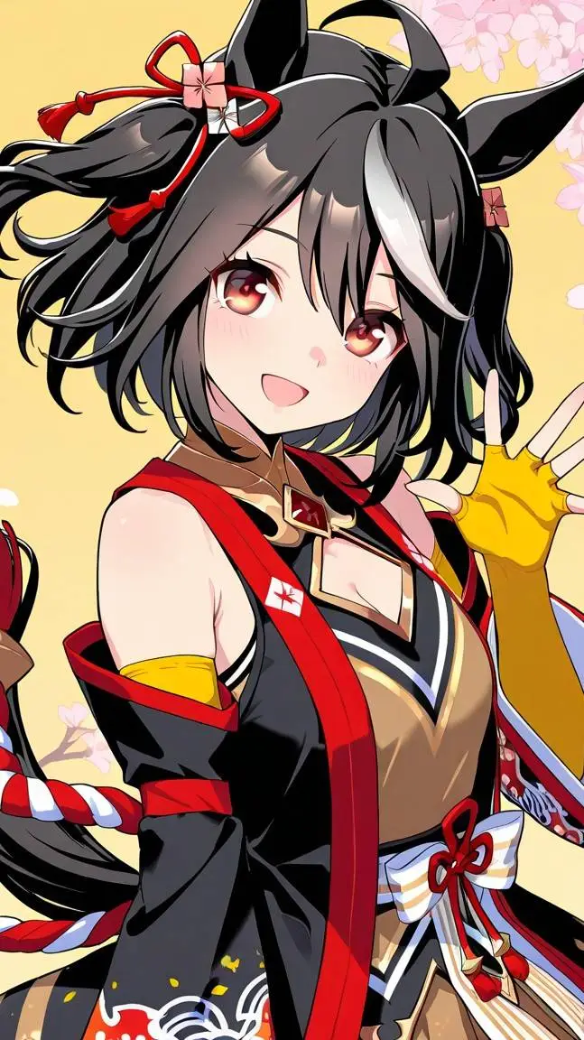 ai character: Kitasan Black background