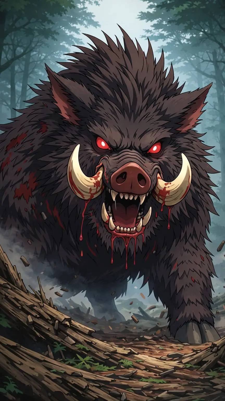 ai character: Boar background