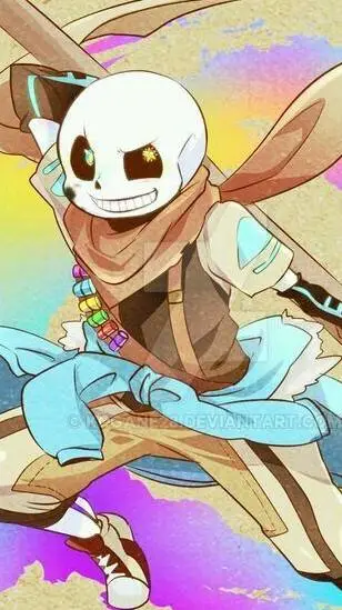 ai character: ink background