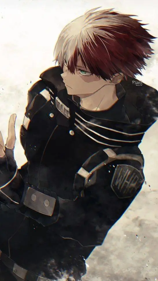 ai character: Shoto Todoroki background