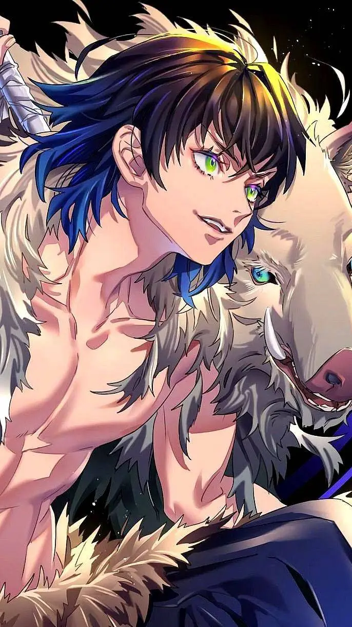 ai character: Inosuke Hashibira background