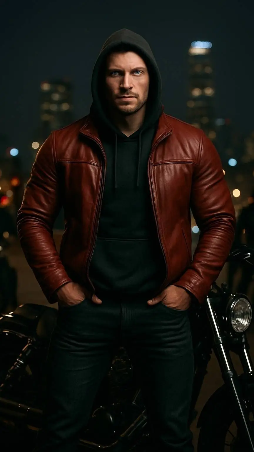 ai character: James Lorens  background