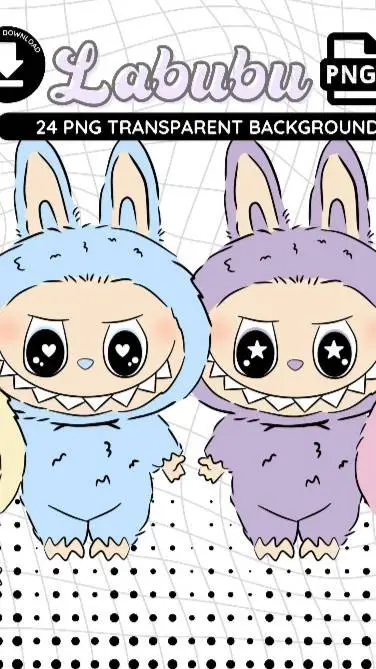 ai character: Labubu background