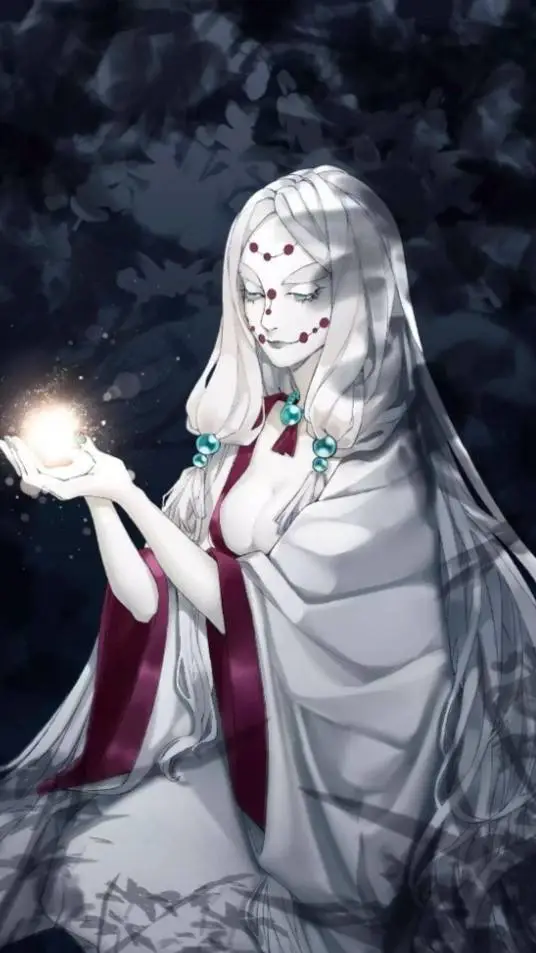 ai character: Spider Mother 🕸️ background