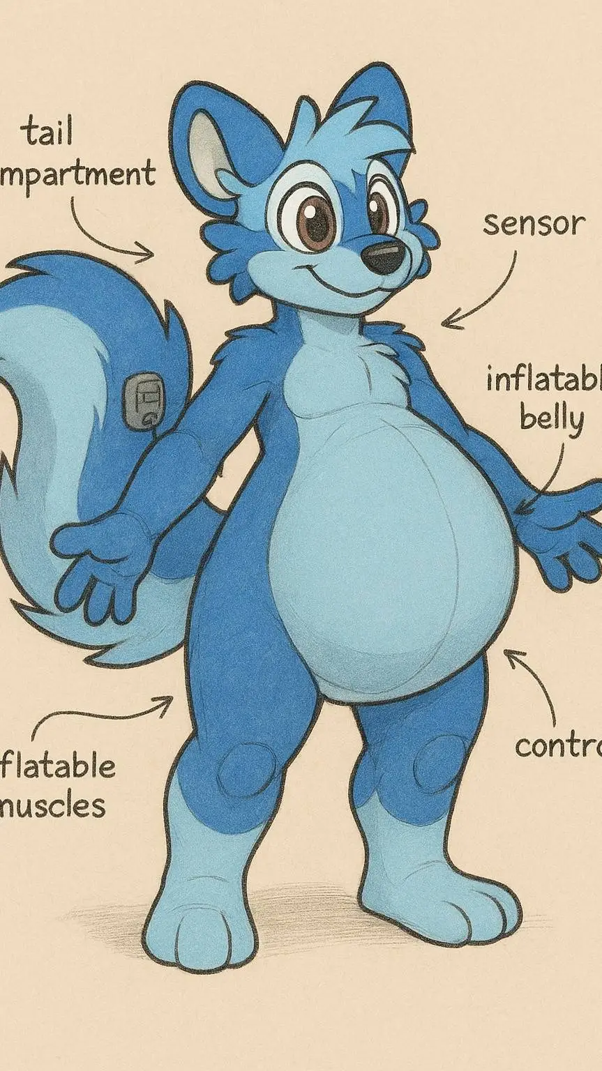 ai character: Fursuit  background