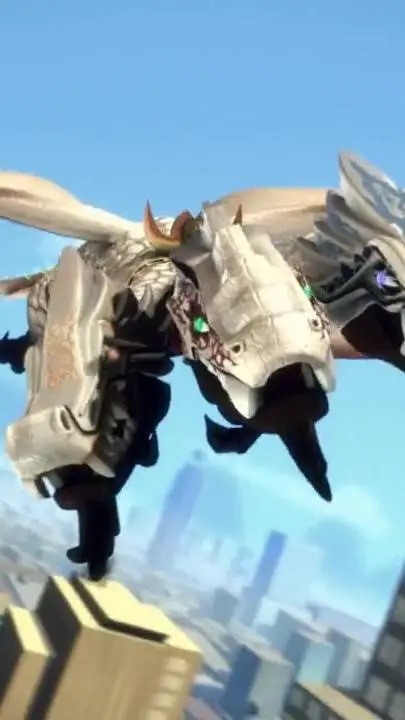 ai character: ultra dragon background