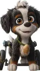 ai character: Rex paw patrol background