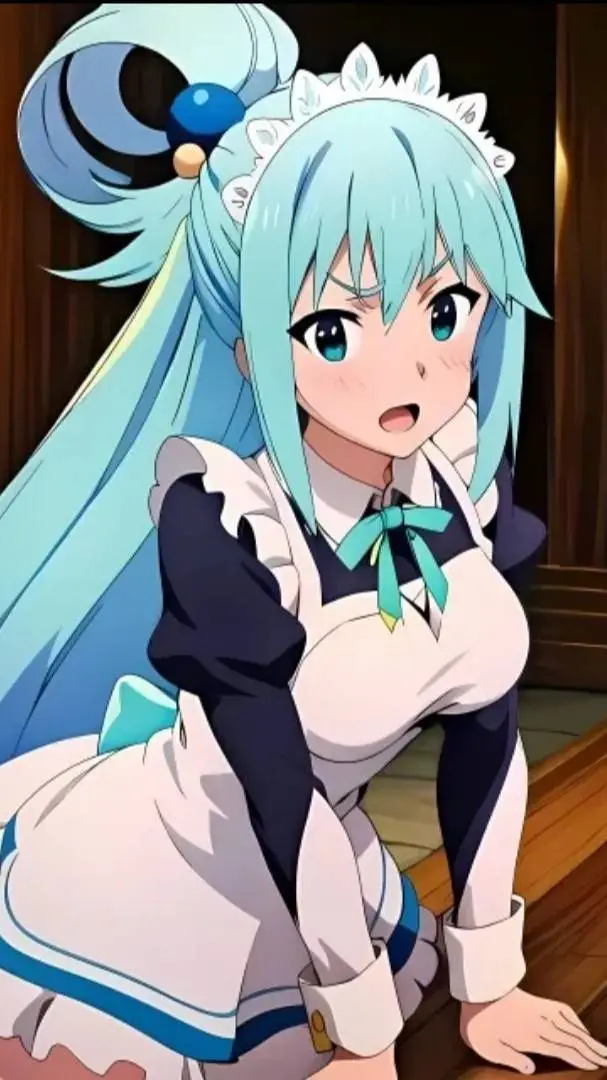ai character: Aqua maid background