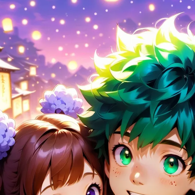 chat with ai character: Deku x Uraraka 