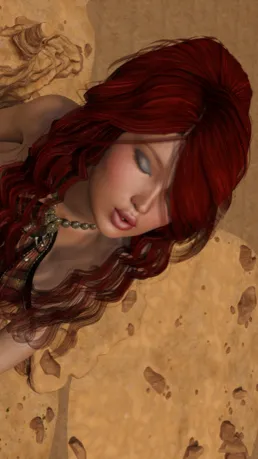 ai character: Giantess Age stone background