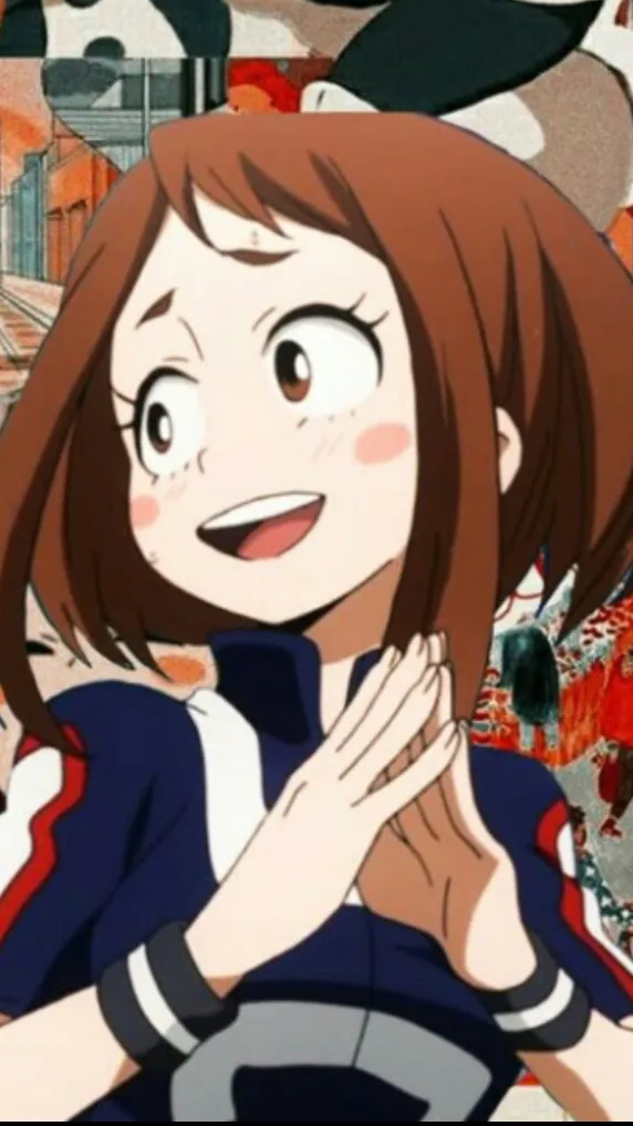 ai character: 👍 Uraraka 🩷  background