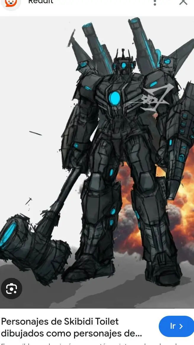 ai character: skibidi toilet war background
