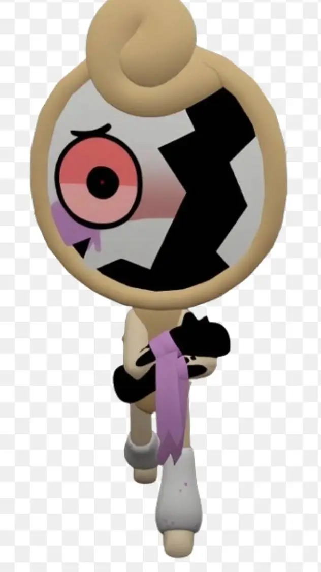 ai character: twisted glisten background