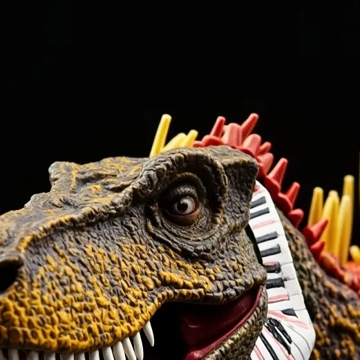 chat with ai character: piano saurus